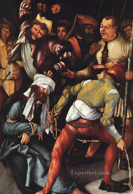 キリストをあざける宗教者マティアス・グリューネヴァルト油絵